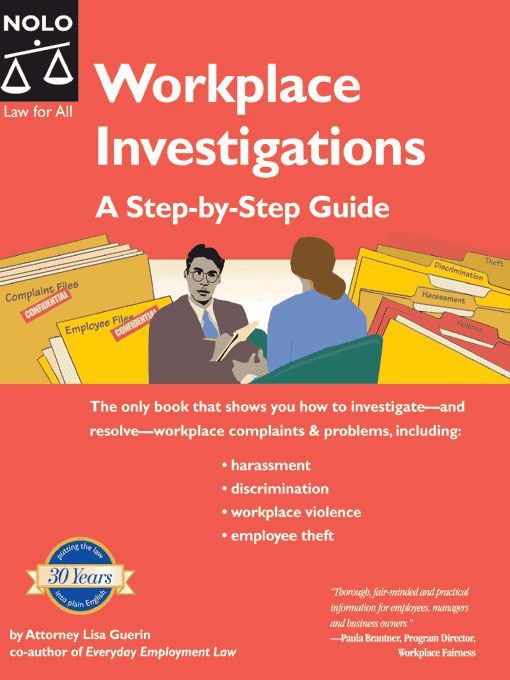 Title details for Workplace Investigations by Lisa Guerin - Wait list